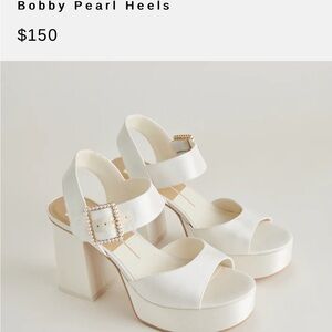 Pearl White Heels